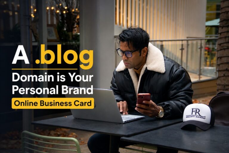 A .blog Domain Is the New Peronal Brand Card — Here’s Why Tim Ferriss and I Both Bet on Owning Our Personal Blog Domain